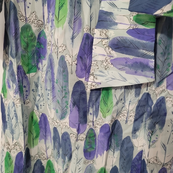 Vintage Feather Print Dress by Shirt Dresses Inc - Picture 5 of 9